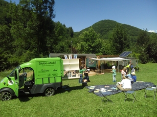 Das Stabü-Mobil beim Waldkindergarten